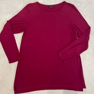 J. Jill Long Sleeve Top - Rich Burgundy